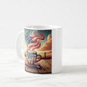 Patriotische Freiheit als Kaffee-Cup Kaffeetasse (Vorderseite Links)