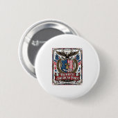 Patriotische Freiheits Schild Freiheits-Ikonen & S Button (Vorne & Hinten)