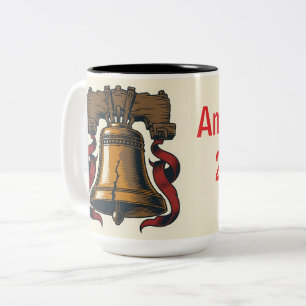 Patriotische Freiheitsglocke Zweifarbige Tasse