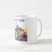 Patriotische Freiheitsparade - Vintager 4. Juli Kaffeetasse (VorderseiteRechts)