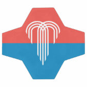 Patriotische Fußball-Ball mit Flagge von Kansas Ci Fußball (Flach)