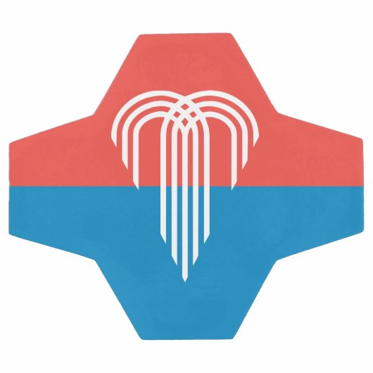 Patriotische Fußball-Ball mit Flagge von Kansas Ci Fußball (Flach)