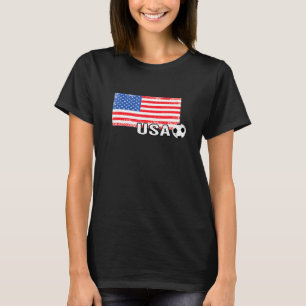 Patriotische Fußballfans in den USA Liebe ihre ame T-Shirt