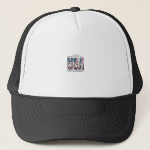 Patriotische Gans USA Vintage Fourth of July-Shirt Truckerkappe