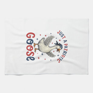 Patriotische Gans Vintage Fourth of July Shirt Des Geschirrtuch