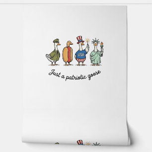 Patriotische Gans Vintage Gravur Lustiges USA-Shir Tapete