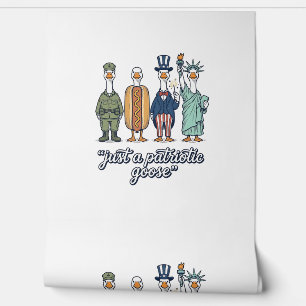 Patriotische Gänse-Aufstellung Vintage-Vector-Shir Tapete