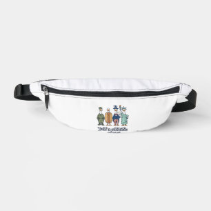 Patriotische Gänseaufstellung Vintage-Vector-Shirt Bauchtasche