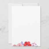 Patriotische Garden-Party Einladung (Rückseite)