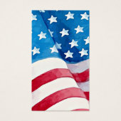 Patriotische Gedenkfeier Bestattungskarte USA Flag (Vorderseite)