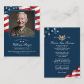 Patriotische Gedenkkarte Mitteilungskarte (Vorne/Hinten)