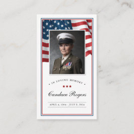 Patriotische Gedenkkarte Visitenkarte