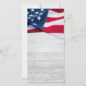 Patriotische Gedenkstätte Foto Beileid Militärisch Dankeskarte (Rückseite)