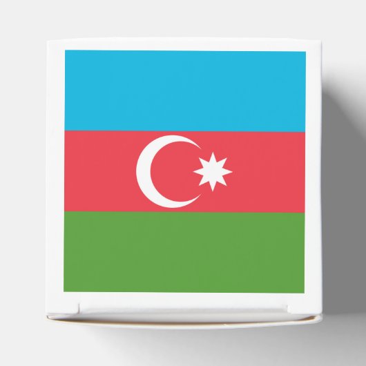 Patriotische Gefälligkeitsbox mit Flagge Aserbaids Geschenkschachtel (Oben)