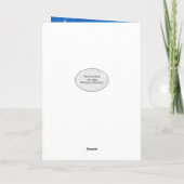 Patriotische Gelbe Gummiente auf Wasser Karte (Rückseite)