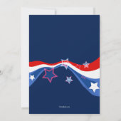 Patriotische Geldbeschaffer-Foto-Einladung Einladung (Rückseite)