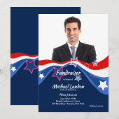 Patriotische Geldbeschaffer-Foto-Einladung Einladung (Vorne/Hinten)