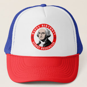 Patriotische George-Washington-Geburtstags-Trucker Truckerkappe