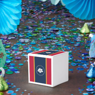 Patriotische Geschenkbox mit der Flagge von Missis Geschenkschachtel