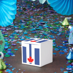 Patriotische Geschenkbox mit Flagge von Toronto Geschenkschachtel