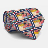 Patriotische Geschenke der amerikanischen Flagge Krawatte (Gerollt)