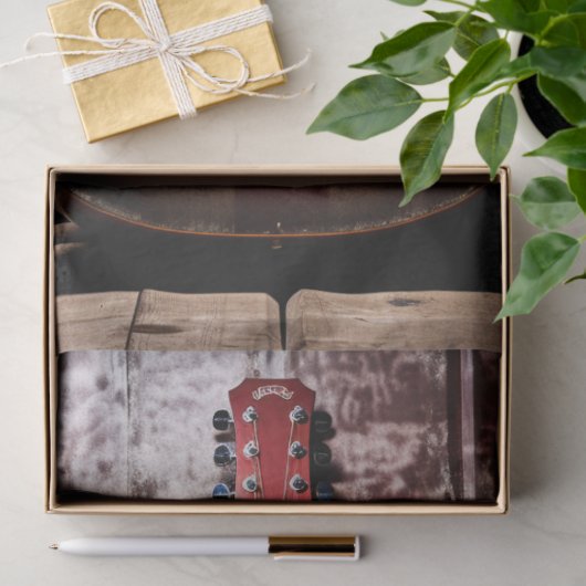 Patriotische Gitarre 5 Dekoupage Paper Seidenpapier (Geschenk)