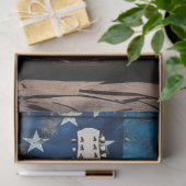 Patriotische Gitarre 8 Dekoupage Paper Seidenpapier (Geschenk)