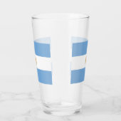Patriotische Glas-Tasse mit argentinischer Flagge Glas (Rechts)