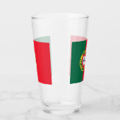 Patriotische Glas-Tasse mit der Flagge Portugals Glas (Links)