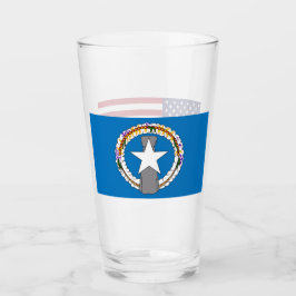 Patriotische Glas-Tasse mit Fahne von Northern Mar Glas