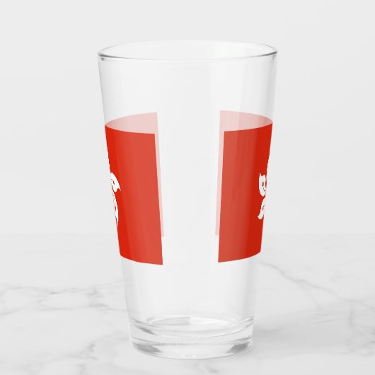 Patriotische Glas-Tasse mit Flagge von Hongkong Glas (Rechts)