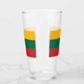 Patriotische Glas-Tasse mit litauischer Flagge Glas (Links)