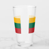 Patriotische Glas-Tasse mit litauischer Flagge Glas (Rechts)