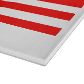 Patriotische Glasschneidplatte mit amerikanischer  Schneidebrett (Ecke)