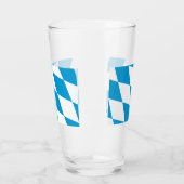 Patriotische Glastasse mit bayerischer Flagge Glas (Links)