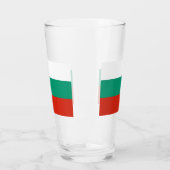 Patriotische Glastasse mit bulgarischer Flagge Glas (Links)