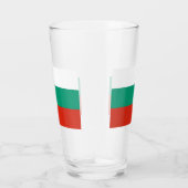 Patriotische Glastasse mit bulgarischer Flagge Glas (Rechts)