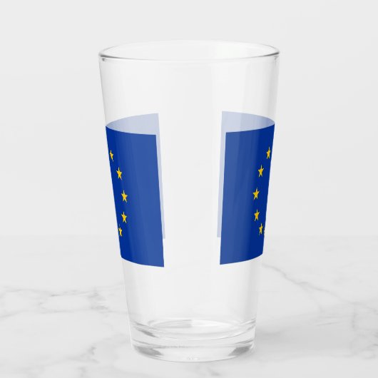 Patriotische Glastasse mit europäischer Gewerkscha Glas (Rechts)