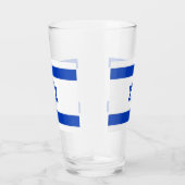 Patriotische Glastasse mit Flagge Israels Glas (Rechts)