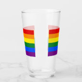 Patriotische Glastasse mit LGBT-Flagge Glas (Links)