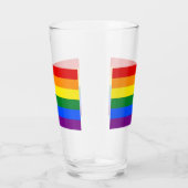 Patriotische Glastasse mit LGBT-Flagge Glas (Rechts)