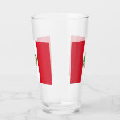 Patriotische Glastasse mit Peru-Flagge Glas (Rechts)