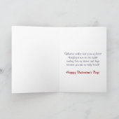 Patriotische glückliche Valentinstag-Herz-Karte Feiertagskarte (Innenseite)