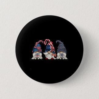 Patriotische Gnome 4. Juli Lustiger Gnom Liebe Ame Button