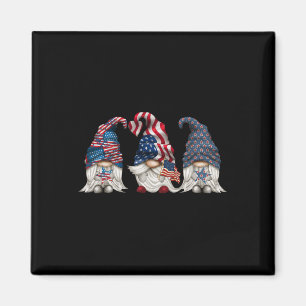 Patriotische Gnome 4. Juli Lustiger Gnom Liebe Ame Magnet