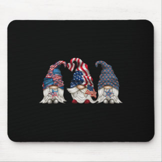 Patriotische Gnome 4. Juli Lustiger Gnom Liebe Ame Mousepad