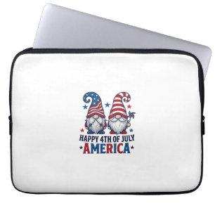 Patriotische Gnome Frohes 4. Juli Amerika Shirt_1 Laptopschutzhülle