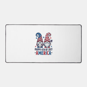Patriotische Gnome Frohes 4. Juli Amerika Shirt_1 Schreibtischunterlage