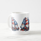 Patriotische Gnome-Kaffee-Tasse Kaffeetasse (Vorderseite Links)