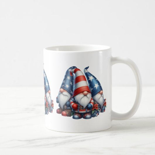 Patriotische Gnome-Kaffee-Tasse Kaffeetasse (Rechts)